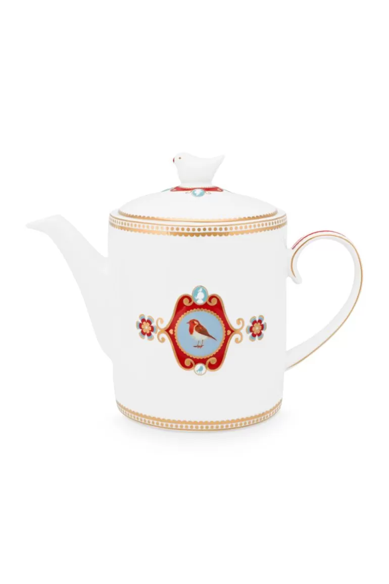 Teekannen<Pip Studio Love Birds Teekanne Medium Weis